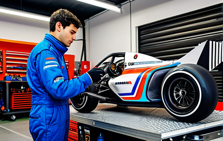 카트라이더 이벤트 랭크전 - Mastering the Drift**

"A focused kart racer in a modern racing suit, expertly drifting around a tig...