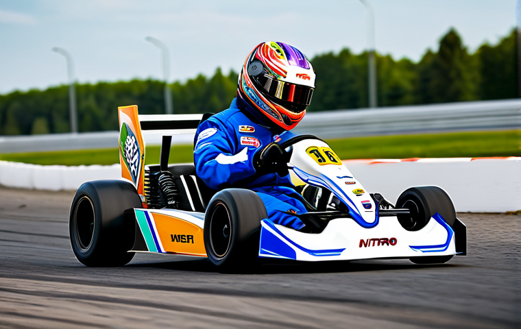 카트라이더 초보자를 위한 기본 기술 - Mastering the Drift**

"A professional kart racer in a racing suit, skillfully drifting around a tig...