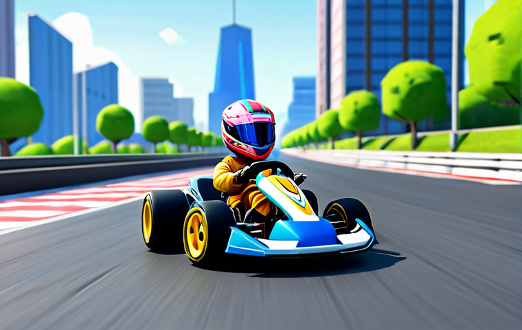 카트라이더 스피드전 전략 노트 - Shortcut Mastery**

"Kart successfully navigating a hidden shortcut jump in a KartRider track, sceni...