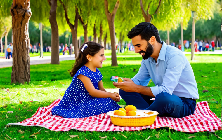 카트라이더 팬아트 대회의 성공적인 유저 사례 - "Fiesta en el Parque"**
Prompt: A family picnic in a vibrant park in Seville, Spain, fully clothed,...