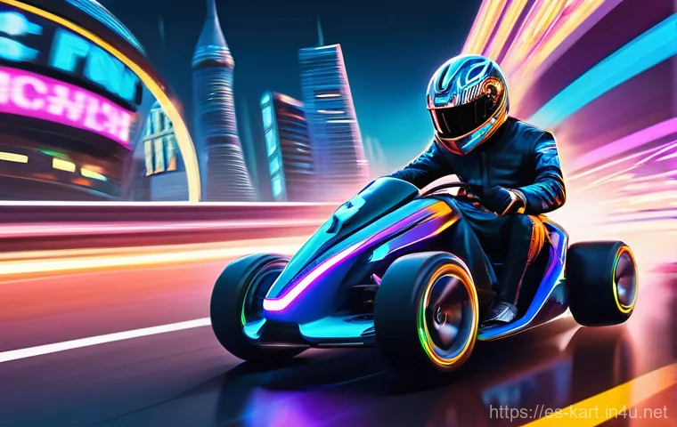 카트라이더 팬아트 챌린지 후원 - **Prompt:** A dynamic and brightly colored illustration of KartRider character Diz, fully clothed in...
