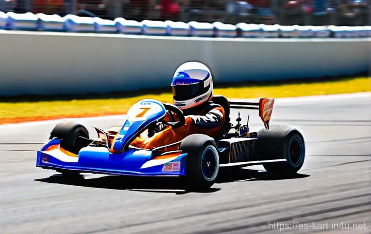 카트라이더 초보 유저 가이드 - **Prompt 2: "Strategic Kart Customization in a High-Tech Garage"**
    "A close-up, slightly isometr...