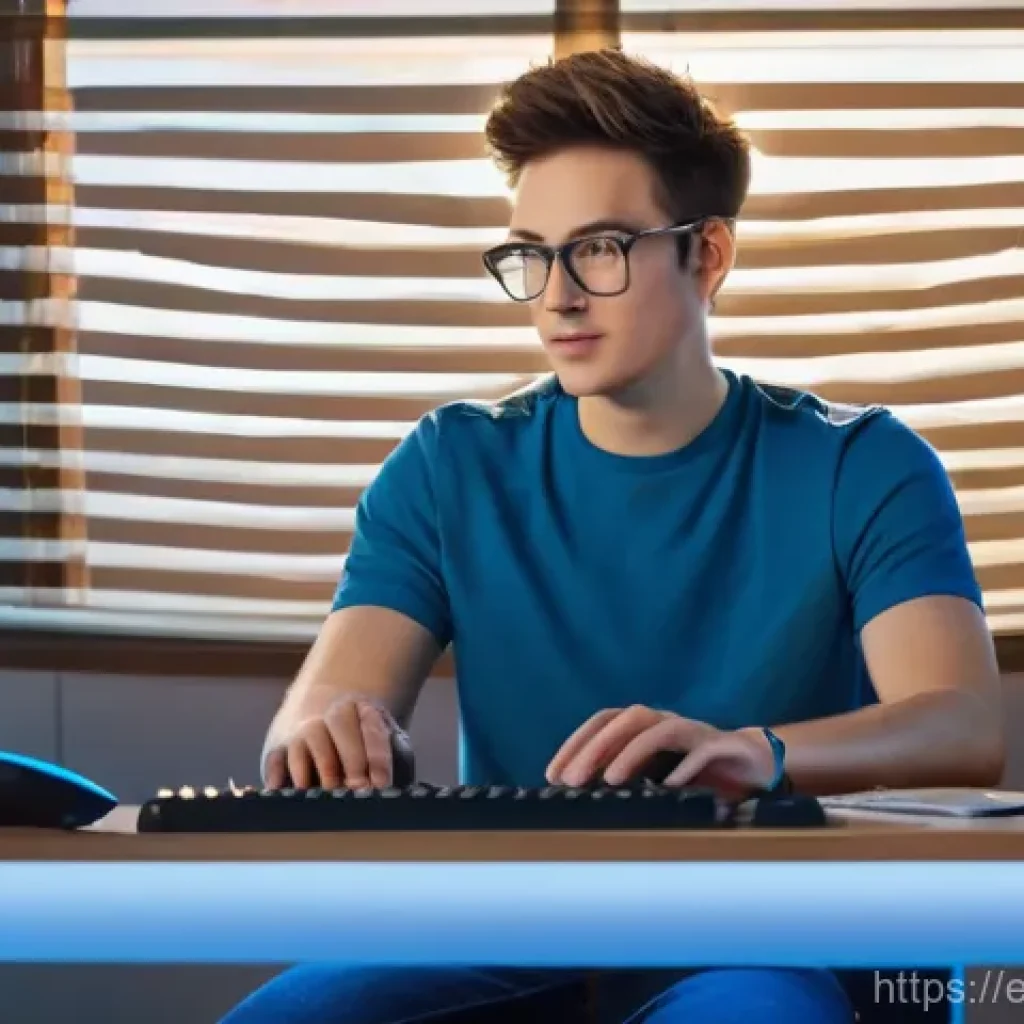 카트라이더 이벤트 코인 획득법 - **Prompt:** A focused gamer, casually dressed in a t-shirt and jeans, sitting at a modern desk with ...