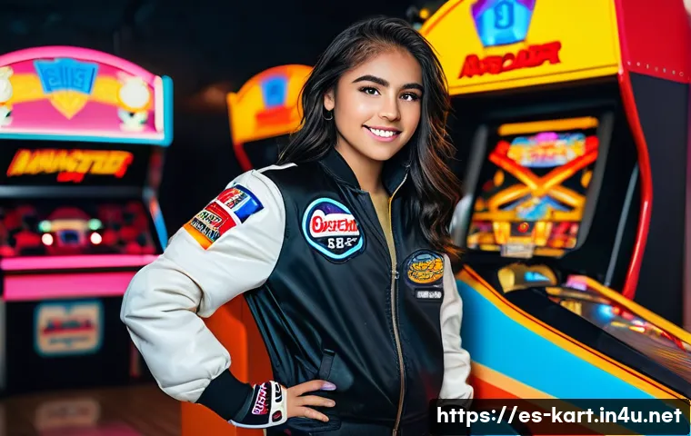 카트라이더 레이싱 대회 참가 - **Prompt:** A cute Hispanic girl, around 16 years old, wearing a stylish racing outfit with KartRide...