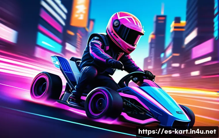 카트라이더 팬아트 대회의 트렌드 분석 - A dynamic KartRider fanart scene showcasing an anime traditional style character racing in a vibrant...