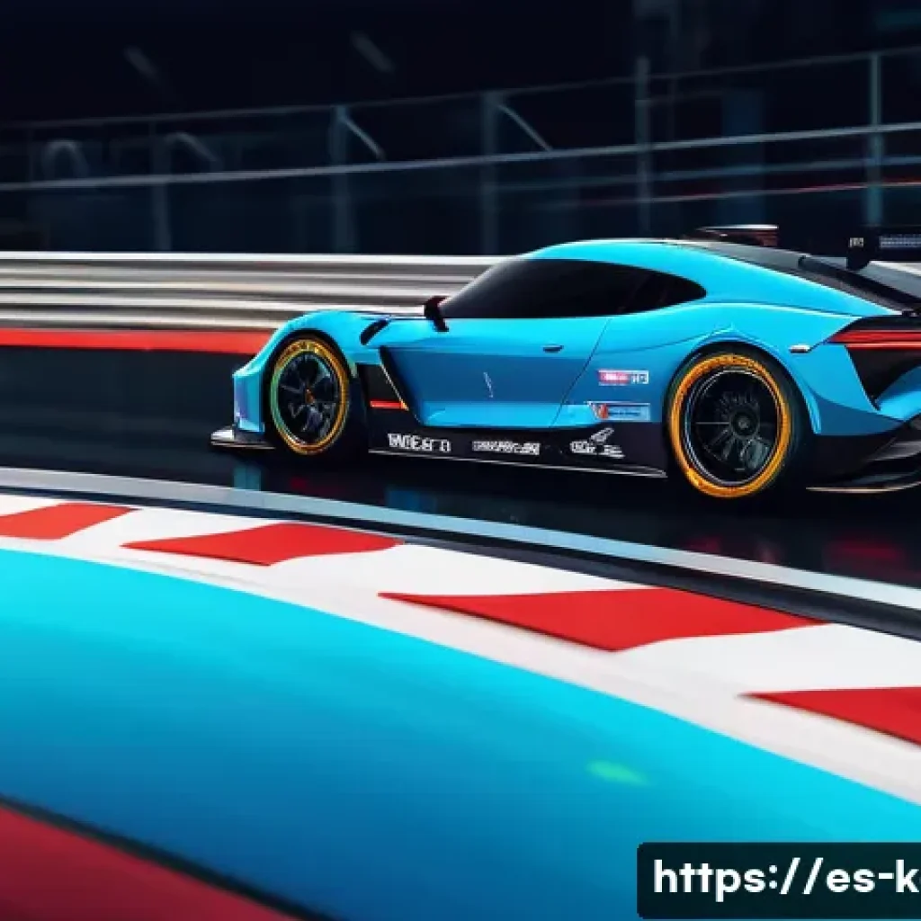 카트라이더 신규 업데이트와 드리프트 공략 - A dynamic racing scene on a newly designed track featuring a mix of narrow sections with tight curve...