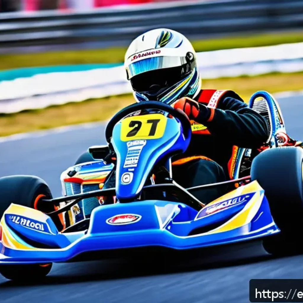 카트라이더 초보 유저와 트랙 공략 요령 - A dynamic racing scene featuring a skilled kart driver executing a perfect drift through a tight cur...