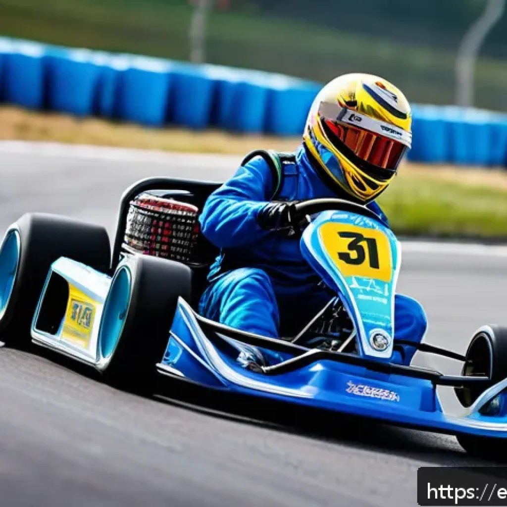 카트라이더 레벨 업 꿀팁 - A dynamic racing scene featuring the “Drift Master” kart expertly navigating a tight, winding track ...