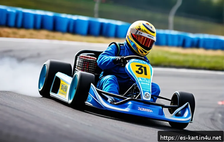 카트라이더 레벨 업 꿀팁 - A dynamic racing scene featuring the &ldquo;Drift Master&rdquo; kart expertly navigating a tight, winding track ...