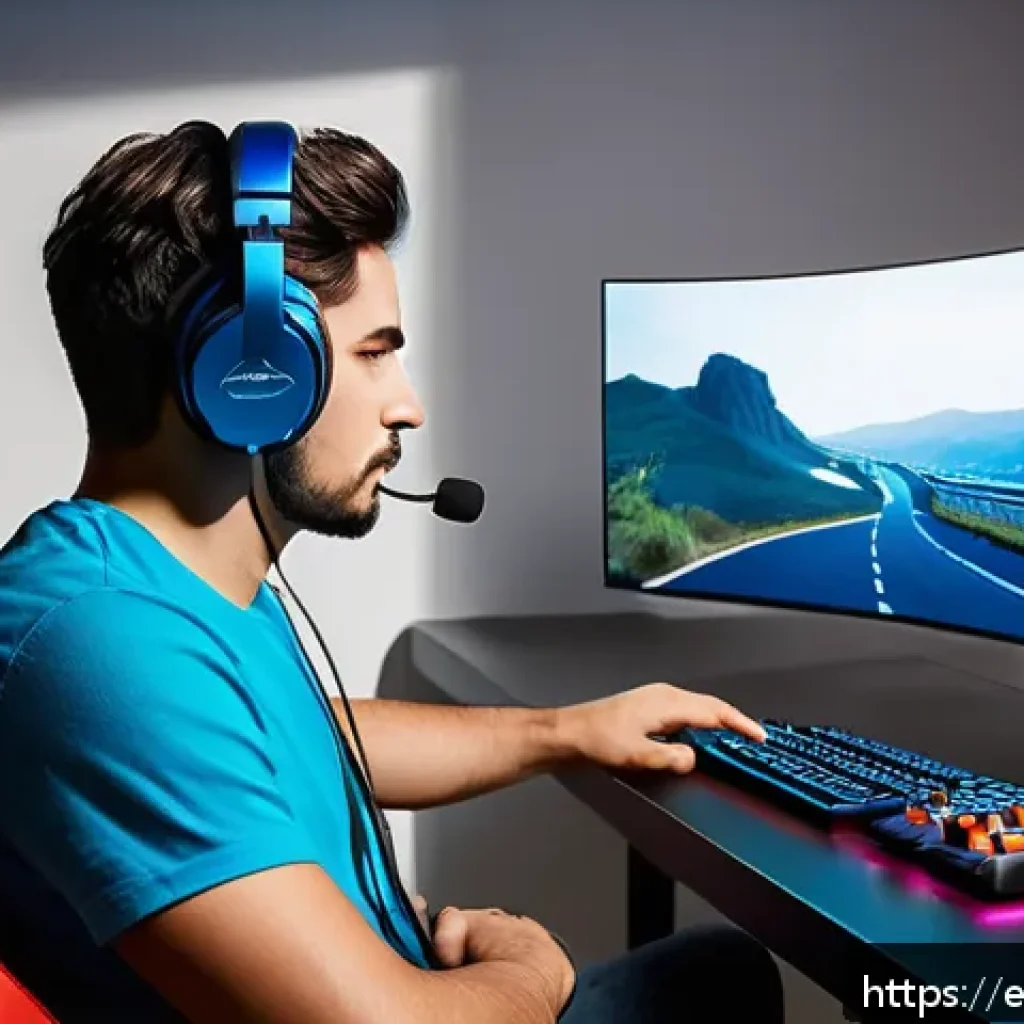 카트라이더 초보자 코칭 프로그램 - A dynamic scene of a professional esports gamer sitting comfortably in a modern gaming chair in a we...