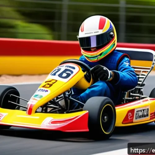 카트라이더 초보자를 위한 지침 - A vibrant and dynamic kart racing scene set in a colorful, cartoon-style track inspired by Spanish c...