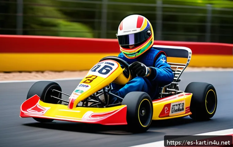 카트라이더 초보자를 위한 지침 - A vibrant and dynamic kart racing scene set in a colorful, cartoon-style track inspired by Spanish c...