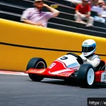 카트라이더 초보 유저가 알아야 할 트랙 정보 - A dynamic racing scene featuring the "Speedster X" kart on a winding, curvy circuit in a vibrant Spa...